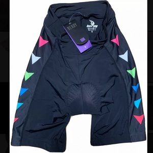 Beroy Women’s Small Bike Shorts with 3D Gel Padded - Black with Arrows